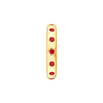 1/2tcw Round Ruby Straight Band Ring