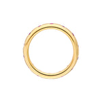 1/2tcw Round Ruby Straight Band Ring