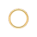 1/2tcw Round Ruby Straight Band Ring