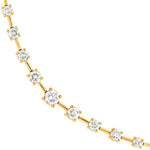 2-1/2tcw Diamond Ascending Stone Necklace