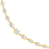 2-1/2tcw Diamond Ascending Stone Necklace