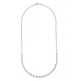 2-1/2tcw Diamond Ascending Stone Necklace