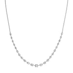 2-1/2tcw Diamond Assending Stone Necklace