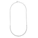 2-1/2tcw Diamond Assending Stone Necklace