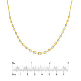 2-1/2tcw Diamond Assending Stone Necklace