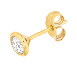 1/2tcw Round Diamond Martini Bezel Stud Earrings