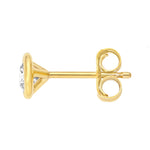 1/2tcw Round Diamond Martini Bezel Stud Earrings