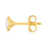 1/4tcw Round Diamond Martini Bezel Stud Earrings