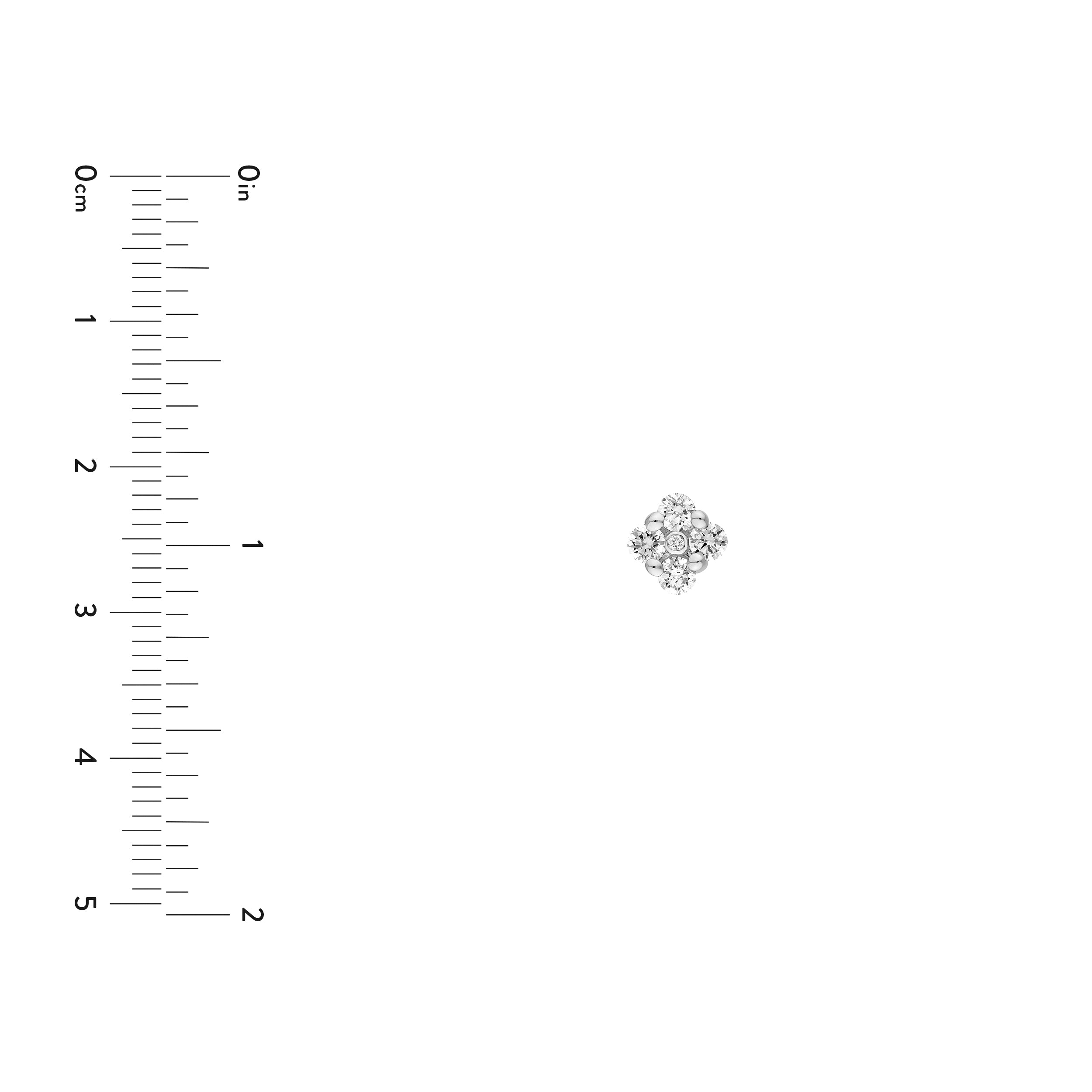1/2tcw Diamond Flower Stud Earrings