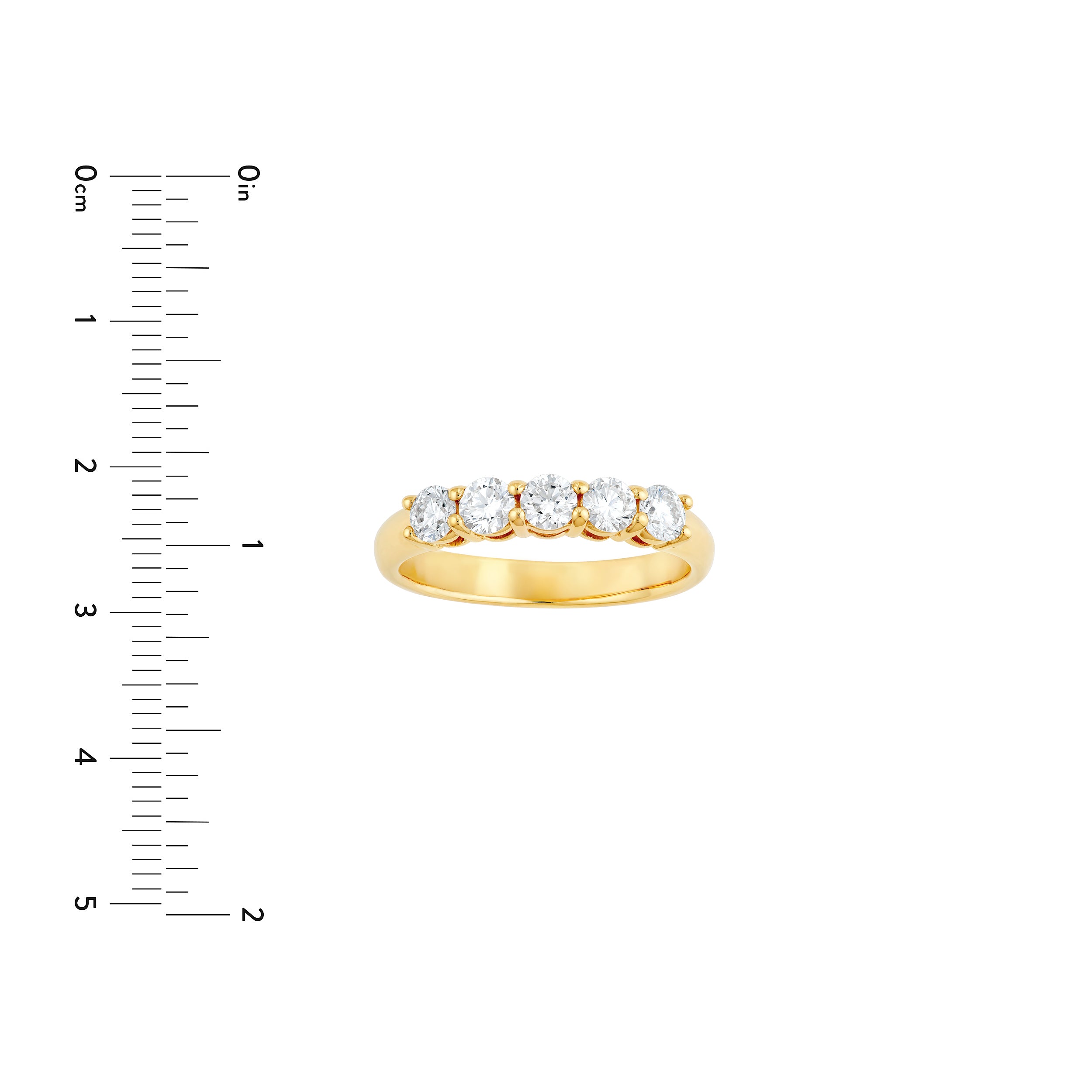7/8tcw 5 Stone Diamond Ring