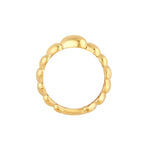 Graduated Angled Heart Ring