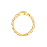Graduated Angled Heart Ring