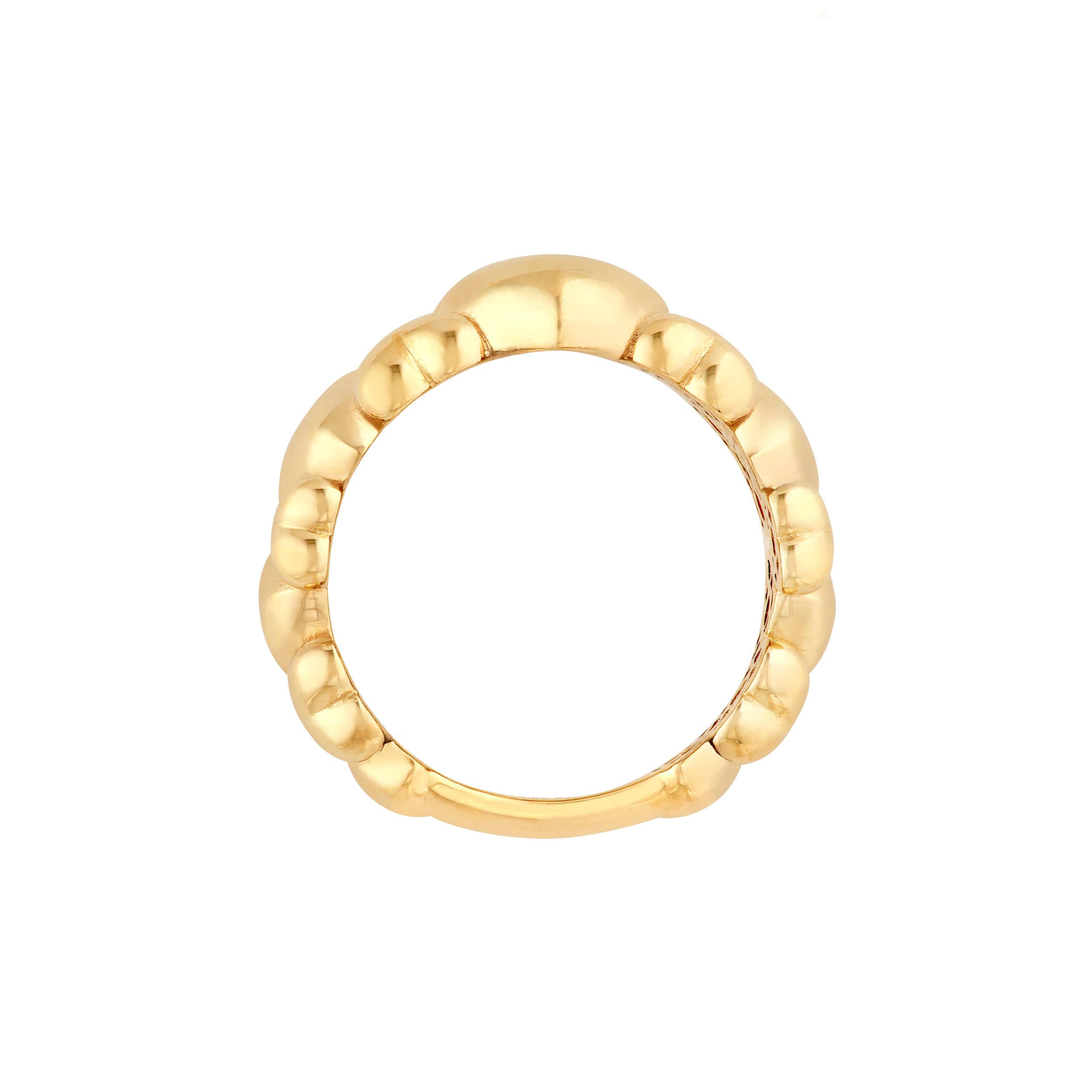 Alternating Puffy Hearts Ring