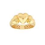 Triple Hearts Ring
