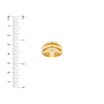 3 Row Cuff Ring