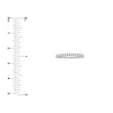 1/6ct Diamond Half Eternity Band