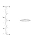 3/8tcw Diamond Half Eternity Band