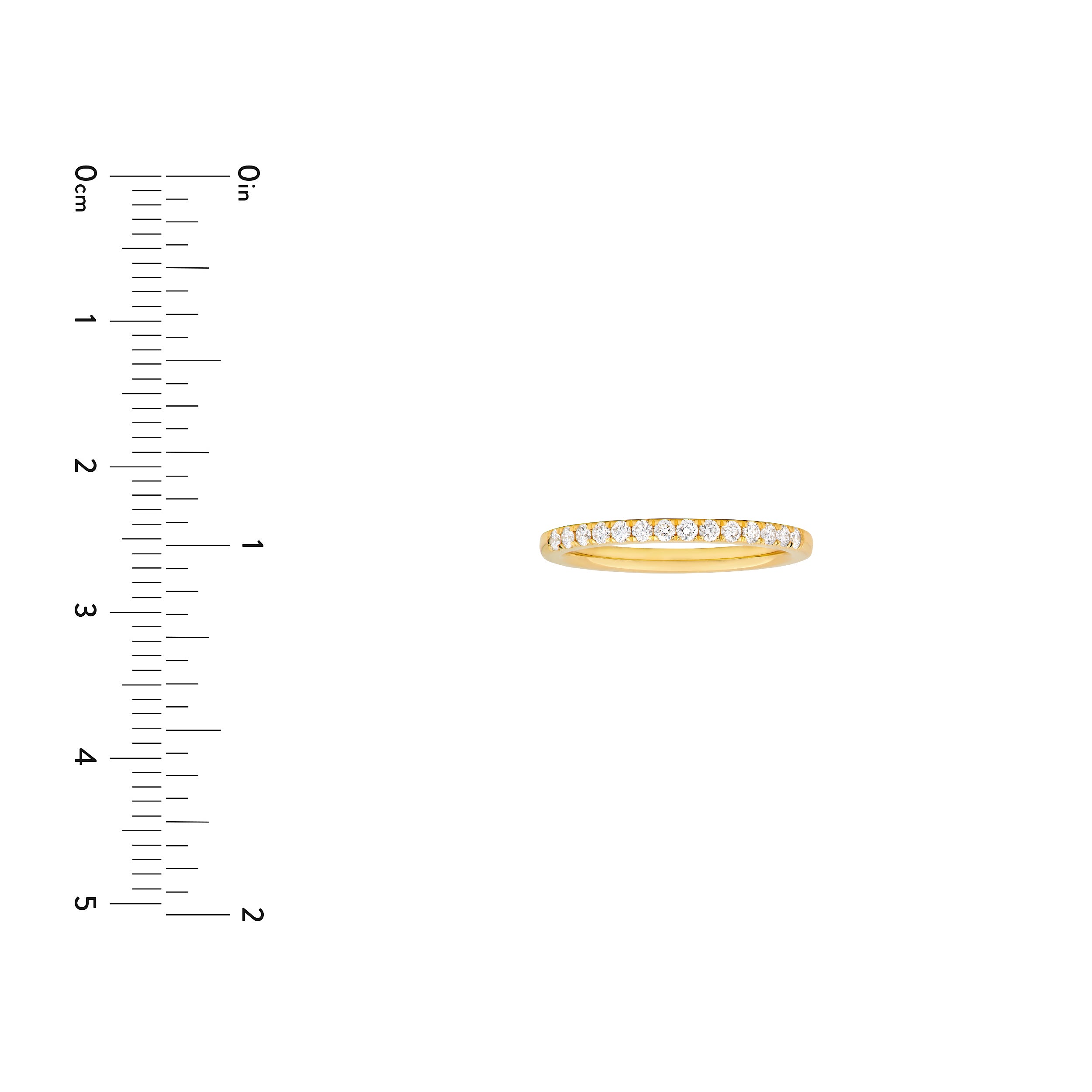 3/8tcw Diamond Half Eternity Band