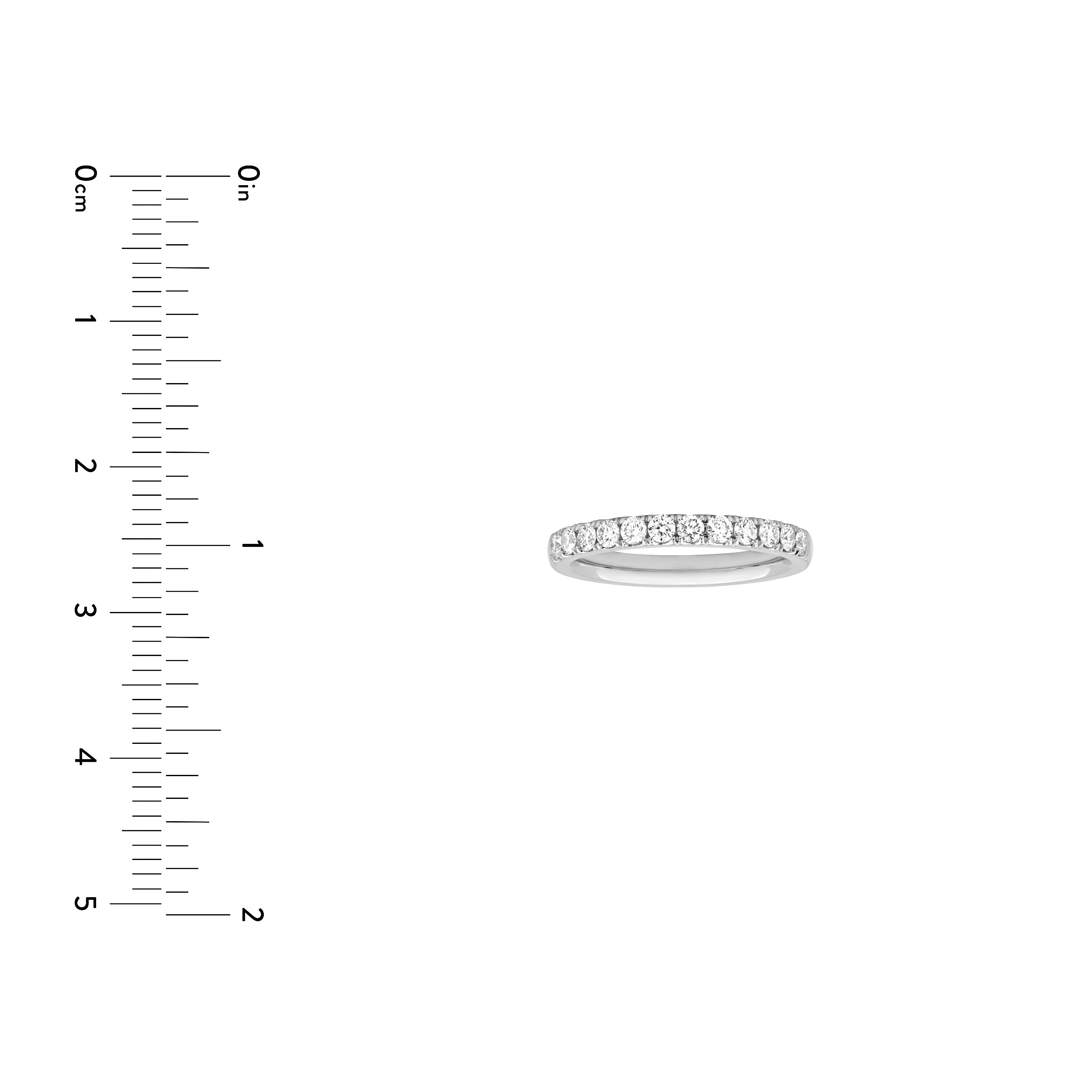 1/2ct Half Eternity Diamond Ring