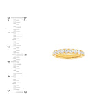 1ct Diamond Half Eternity Band