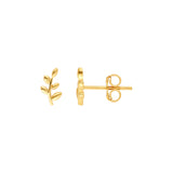 Leaf Branch Stud Earrings