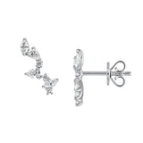 Diamond Blossom Climber Studs