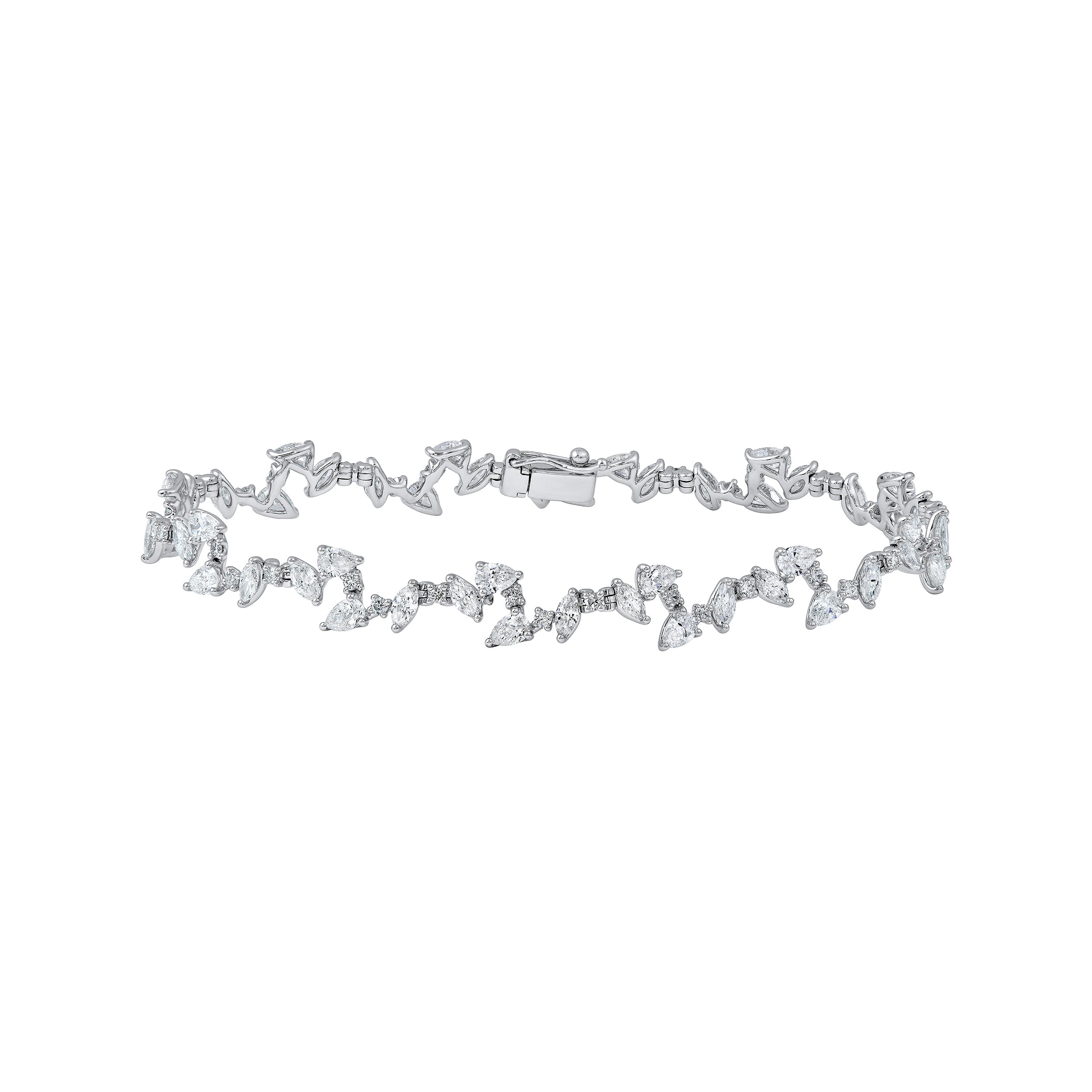 Diamond Blossom Tennis Bracelet