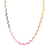 Sapphire Rainbow Blossom Necklace