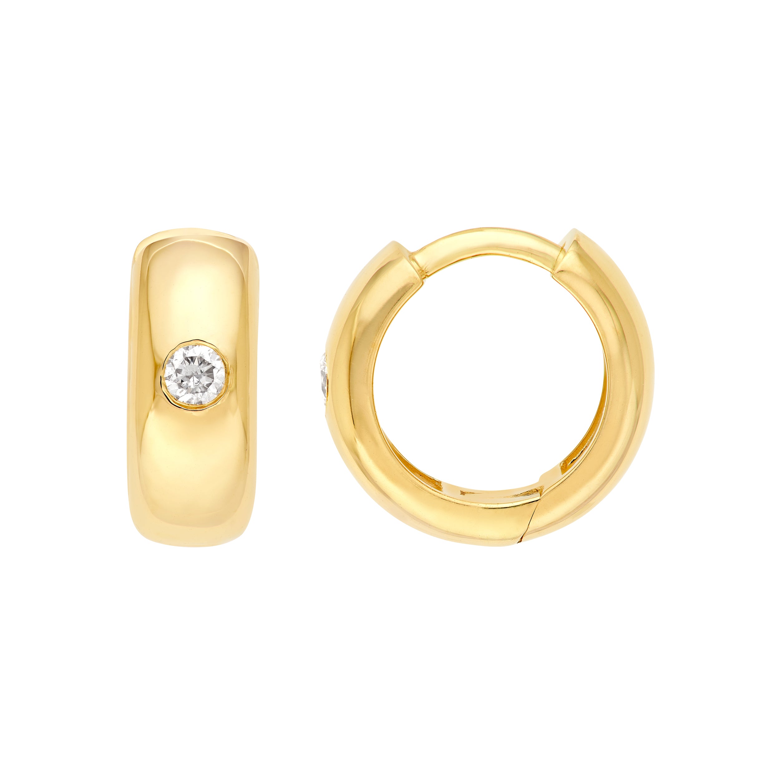 11mm Diamond Mini Hoops