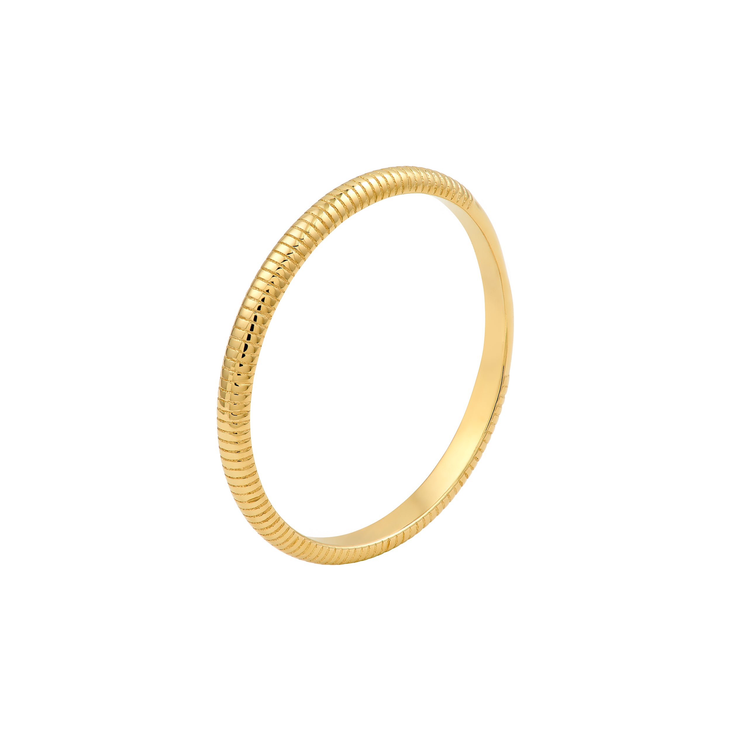 Ribbed Band Ring
