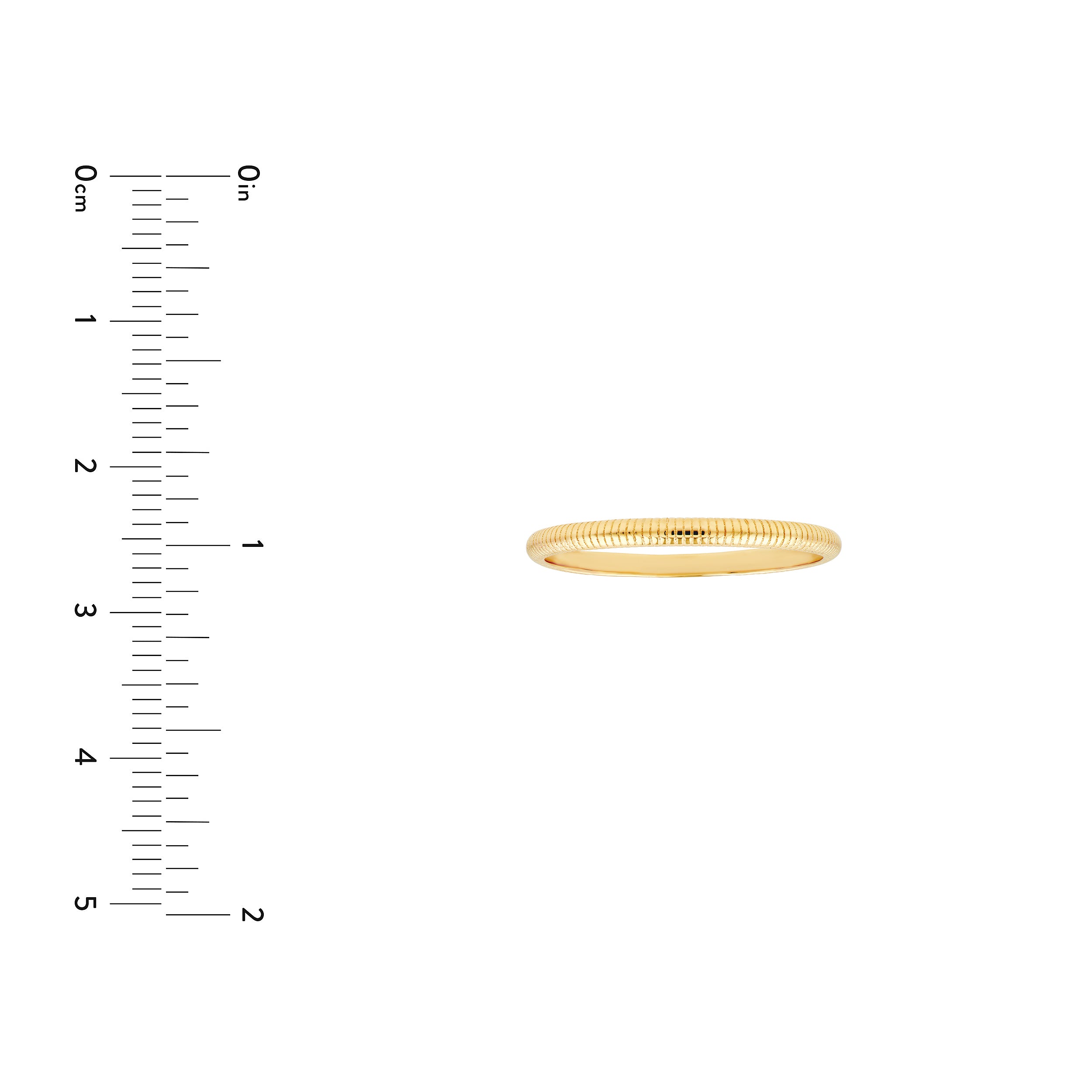 Ribbed Band Ring
