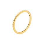 Facet Cut Out Band Ring