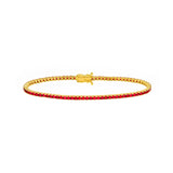 2.0mm Red Ruby Tennis Bracelet