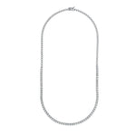 Diamond Halfway Tennis Straight Necklace (7tcw)