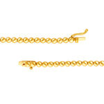 Diamond Halfway Tennis Straight Necklace (7tcw)