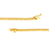 Diamond Halfway Tennis Straight Necklace (7tcw)