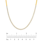 Diamond Halfway Tennis Straight Necklace (7tcw)