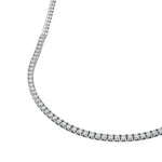 Diamond Halfway Tennis Straight Necklace (7tcw)