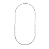 Diamond Halfway Tennis Straight Necklace (7tcw)