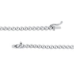 Diamond Halfway Tennis Straight Necklace (7tcw)