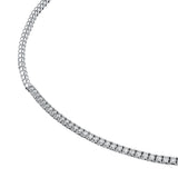 4-5/8tcw Diamond Halfway Tennis Necklace