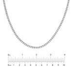 4-5/8tcw Diamond Halfway Tennis Necklace