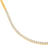 4-5/8tcw Diamond Halfway Tennis Necklace