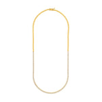 4-5/8tcw Diamond Halfway Tennis Necklace