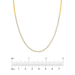 4-5/8tcw Diamond Halfway Tennis Necklace