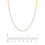 4-5/8tcw Diamond Halfway Tennis Necklace