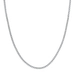 4-5/8tcw Diamond Halfway Tennis Necklace