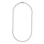 4-5/8tcw Diamond Halfway Tennis Necklace