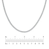 4-5/8tcw Diamond Halfway Tennis Necklace