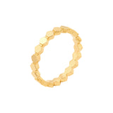 Hexagonal Bead Band Ring